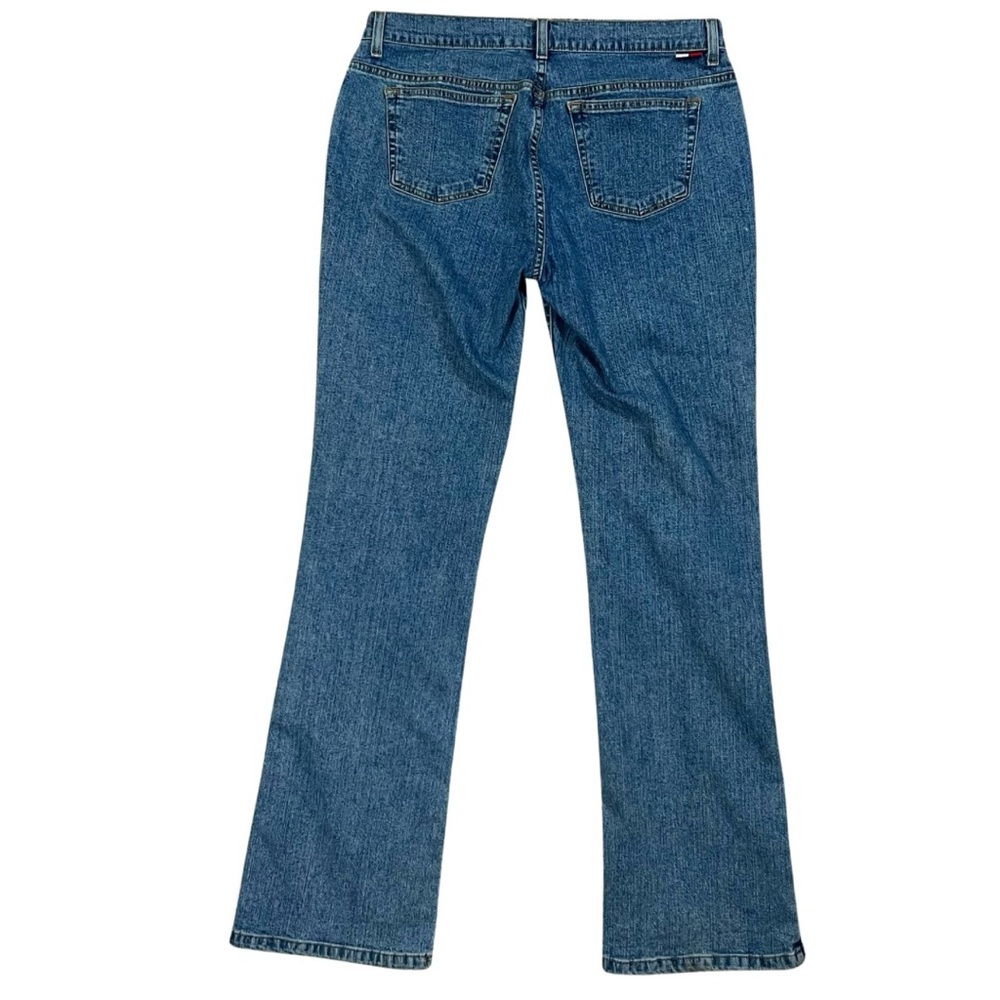Vintage Y2K Tommy Hilfiger Super Low Rise Flare Stretch Jeans Womens Size 13 - Picture 3 of 15